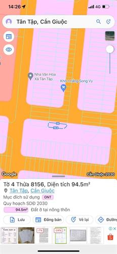 Bán đất thổ cư xã Tân Tập 