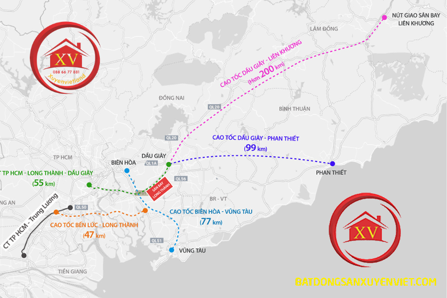 Cao Tốc Phan Thiết - Dầu Giây dự kiến hoàn thành năm 2022